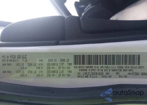 2017 Jeep Grand Cherokee Trailhawk 4X4 z USA, uszkodzony, nr VIN 1C4RJFLG5HC610163